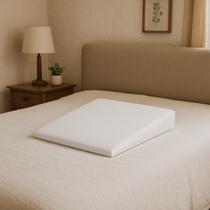 Travesseiro Anti Refluxo Adulto Rampa NAPA Impermeável com capa removível BRANCO