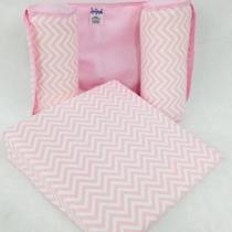 Travesseiro Anti-refluxo De Carrinho+rolinho Segura Bebe Rosa - Nara Baby Travesseiro Anti-refluxo De Carrinho+rolinho Segura Bebe Rosa - Nara Baby