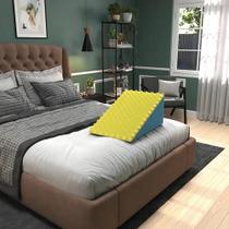 Travesseiro Anti Refluxo Suave Encosto Triangular com Espuma Tipo Casca de Ovo Travesseiro Anti Refluxo Suave Encosto Triangular com Espuma Tipo Casca de Ovo