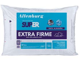 Travesseiro Antialérgico Altenburg Suporte Super Extra Firme 100 Algodão Lavável 48cm x 68cm