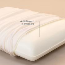Travesseiro Antialérgico Nasa Antiácaro 70x50cm Viscoelástico