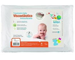 Travesseiro Antissufocante Infantil Visco Capa Removível