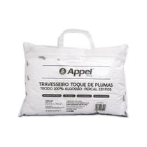 Travesseiro Appel Toque de Plumas Algodão com Enchimento 800g/m² 50x70cm