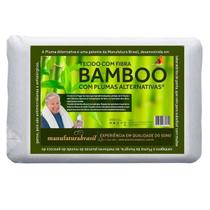 Travesseiro Bamboo Fibra Antialérgico Antiácaros Microfuros 50x70cm