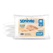 Travesseiro Bebê Infantil 30 x 40 cm Soninho Trisoft