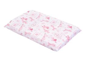 Travesseiro Bebe Menina Espuma Antissufocante Rosa Girafa Travesseiro Bebe Menina Espuma Antissufocante Rosa Girafa