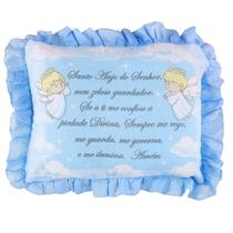 Travesseiro Bebê Oração do Santo Anjo do Senhor Infantil Macio e Confortável Travesseiro Bebê Oração do Santo Anjo do Senhor Infantil Macio e Confortável