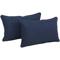 Travesseiro Blazing Needles Azul 51x30 cm, interno e externo, pacote com 2