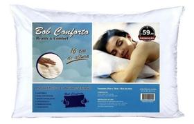 Travesseiro Branco Bob Conforto Antialérgicos e Antibacterianos Firme Matelado