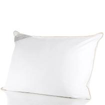 Travesseiro Buddemeyer Toque de Pluma 233 Fios - 100% Algodão - Branco 1011 Capadocia - 50x90cm