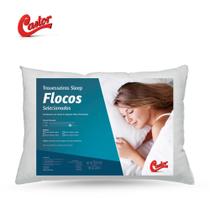 Travesseiro Castor GS Latex Flocos 100% algodão