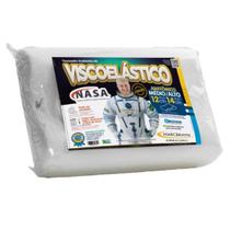 Travesseiro Cervical Nasa Original Visco Hipoalergênico Alto - Marcbrayn