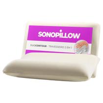 Travesseiro Cervical Ortopédico Ergo Sonopillow Duo Contour - Combate a Insônia e o Ronco. Sonofix i wanna pillow to sleep.