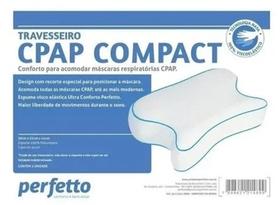 Travesseiro Compact Cpap Para Acomodar Mascara Respiratória Apneia - Perfetto