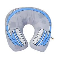 Travesseiro Confortável para Viagem Pescoço Almofada Infantil Fone Feminino Masculino Quente