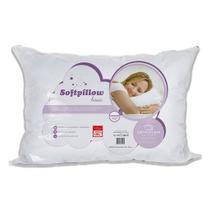 Travesseiro Confotável de Flocos Softpillow Tamanho 43X62X15 cm