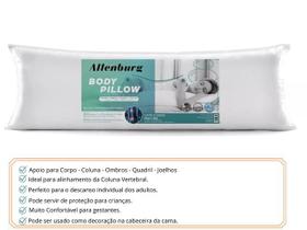 Travesseiro Corpo Body Pillow Microfibra Altenburg - Tecido Poliéster - Proteção contra Atrito entre os Joelhos e Tornozelos - Mantém Coluna Alinhada