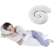 Travesseiro Corpo Minhocão Para Gestante 25X150 Fibrasca