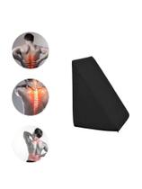 Travesseiro Cunha de Encosto Apoio Para Repouso Anti Refluxo Leitura Descanso Triangular Com Capa