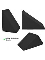 Travesseiro Cunha de Encosto Apoio Para Repouso Anti Refluxo Leitura Descanso Triangular Com Capa