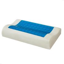 Travesseiro Da Nasa Com Gel Refrescante Viscoelástico Sonare Branco Coluna Cervical Pescoço Macio Travesseiro Da Nasa Com Gel Refrescante Viscoelástico Sonare Branco Coluna Cervical Pescoço Macio