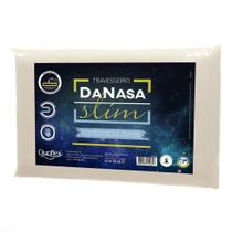 Travesseiro DaNasa Slim Espuma 100% Poliuretano Viscoelástico 57x37x8,5cm Duoflex