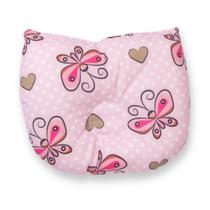 Travesseiro de Bebê Anatômico Girafa Borboleta Rosa Travesseiro de Bebê Anatômico Girafa Borboleta Rosa