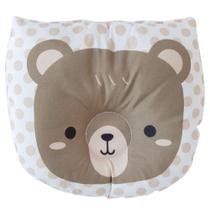 Travesseiro de Bebê Anatômico Ursinho Bege