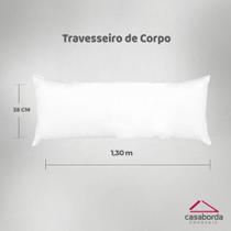 Travesseiro de Corpo 1,30x0,38m com Refil - Cada Segundo - Casaborda Enxovais