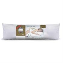 Travesseiro de Corpo 40cm x 1,30m 200 Fios com Fronha Branco