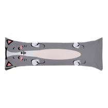 Travesseiro de Corpo Aconchego Estampado 02 peças 1,30m x 38cm Travesseiro de Corpo Aconchego Estampado 02 peças 1,30m x 38cm