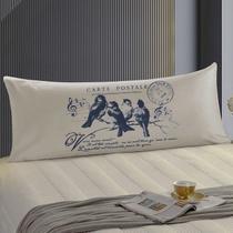 Travesseiro De Corpo Body Pillow Off-White 40x130cm Pássaros Azul