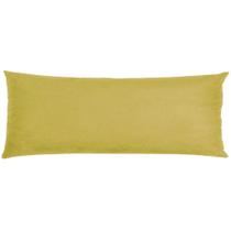 Travesseiro De Corpo Body Pillow Veludo 40x130cm Amarelo