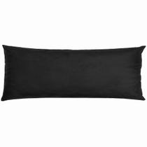 Travesseiro De Corpo Body Pillow Veludo 40x130cm Preto Travesseiro De Corpo Body Pillow Veludo 40x130cm Preto