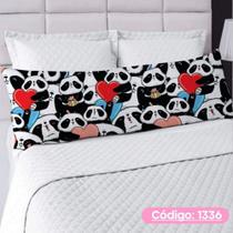 Travesseiro De Corpo Com Fronha Xuxão Fibra de Silicone Personalizado 1.25x0.45cm Panda