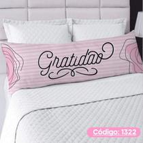 Travesseiro De Corpo + Fronha Xuxão Fibra de Silicone Personalizado 1.25x0.45cm Com Frases Variadas