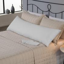 Travesseiro De Corpo Gigante Algodão 100% com Fibra Siliconada Gestante Xuxão Grávida Super Macio Alivia Dor na Coluna