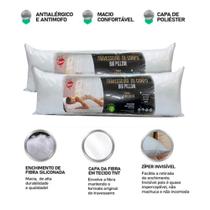 Travesseiro de Corpo Gravida Big Pillow Soft Ricardao Grande Gigante 1,30x0,30cm