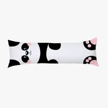 Travesseiro de Corpo Infantil Aconchego Estampado Panda 90cm x 38cm - Casaborda