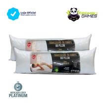 Travesseiro De Corpo Premium Gigante/Grande Minhocão Big Pillow Fibra de Bambu Xuxao Ricardao 1,30 X 0,30 - bambusoft