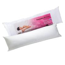 Travesseiro de Corpo Sereno 150cm x 50 cm - branco - FA Colchões - BF Colchões