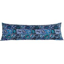 Travesseiro de Corpo Xuxão Cheio 135cm x 45cm Gigante Enchimento Com Fronha Estampada Decorativa