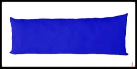 Travesseiro De Corpo Xuxão Com Ziper azul royal (Fronha + Refil 1,35mx0,40cm) 100% Poliéster - MARIA FLOR ENXOVAIS