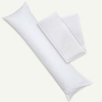 Travesseiro de Corpo Xuxão Gigante 1,90m C/ Capa Fronha Algodão Branco Travesseiro de Corpo Xuxão Gigante 1,90m C/ Capa Fronha Algodão Branco