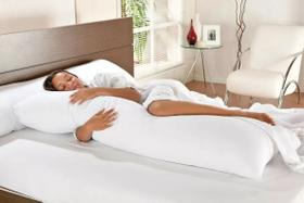 Travesseiro De Corpo Xuxao Grande 1.45x45 C/ Fronha 100% Algodão Macio Silicone