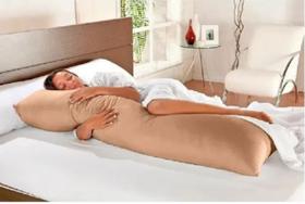 Travesseiro De Corpo Xuxao Grande com Fronha Ziper Percal Silicone - Relíquias do interior