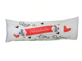 Travesseiro de Corpo Xuxão Romance Siliconado Antialérgico Travesseiro + Fronha C/Zíper - Soft
