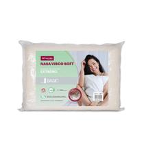 Travesseiro de Espuma Viscoelástica Basic Orthocrin NASA Visco Soft 45x65x10