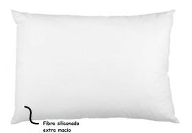Travesseiro De Fibra Siliconada Macio Resistente 65cm x 45cm
