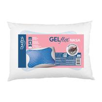 Travesseiro De Gel Duoflex NASA P/ Dormir De Lado Ou Costas 50x70cm